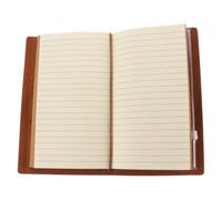Happyyami Diario di Viaggio in Cuoio per Appunti e Programmi Quotidiani | Quaderno Copertina Rigida, Carta Protetta, Pratico da Portare nello Zaino, per Riunioni e Trasferte