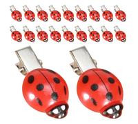Happyyami Fermagli per Chioma Simulazione Coccinella in Resina e Metallo 20pezzi per Studenti e Ragazze Stile Creativo e Carino