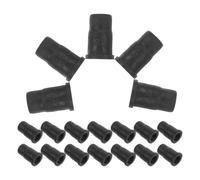 Happyyami Furniture insert socket, mounting for stem caster, 20 Pezzi, ABS nero, per mobili in legno, per sostituzione rotelle