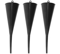 Happyyami Imbuto per carburante da 3 pezzi: imbuti per olio in plastica a collo lungo per uso automobilistico, olio motore, benzina, rifornimento di motociclette, additivi per carburante