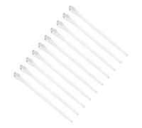 Happyyami Kit 10 Pezzi Copriaste per Occhiali da Vista da Sole in Plastica Argento Flessibile per Uso Quotidiano e Lavoro, Protezione per Aste degli Occhiali