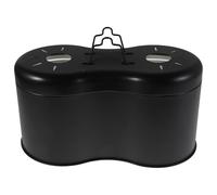 Happyyami Lampada per Rettili a Doppio Paralume Supporto Integrato e Interruttori Indipendenti per Terrari in Vetro, per Habitat di Draghi Barbuto e Serpenti senza Lampadine e Cavo