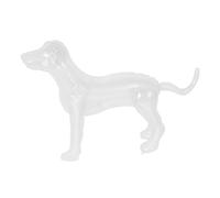 Happyyami Manichino trasparente per cani per vestiti vestito costume modello di cane gonfiabile scultura animale in PVC display negozio di animali domestici accessori