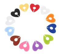 Happyyami Marcatori per Bicchieri da Vino Riutilizzabili in Silicone 12 Pezzi a Forma di Cuore Texture Morbida e Flessibile, per Cene in Famiglia e Bar
