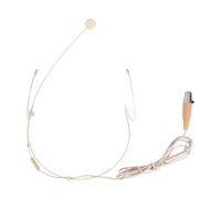 Happyyami Microfono da Testa Cavo Xlr a 3 Pin, 680ω, 10v | Colore Beige, ABS Leggero, Puntamento Unidirezionale e Asta Orientabile, per Insegnamento e Arti Sceniche