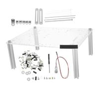 Happyyami Open Air Computer Case, Open Chassis Bracket, Supporto Telaio Computer Robusto e Ventilato, Base Trasparente, 1 Set, per testing components e on the go