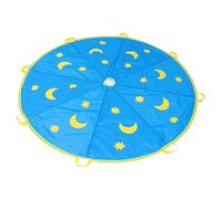 Happyyami Paracadute per Ragazzo Ragazza 1,8 Metri Resistente Motivi Colorati, Gioco Cooperativo per Interni Ed Esterni, Stimola Movimento, Ritmo e Socializzazione