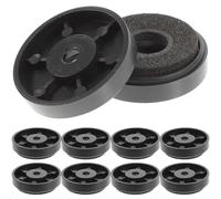 Happyyami Piedini Isolanti in EVA e ABS 10 Pezzi per Casse Acustiche Riducono le Vibrazioni e Riflessi Interni, Forma Rotonda Nero, per Giradischi e Lettori Cd/dvd Ovunque tu Vada