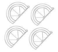 Happyyami Piegatore Visiera Cappelli Da Baseball, Modellatore Fascia Curva Cappello Portatile, Strumento Per Curvare Visiera, Compatibile Cappelli Sportivi e Casual, Set 4 Pezzi Bianco