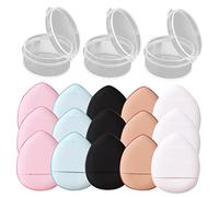 Happyyami Piumino Per in Polvere Set 15 Pezzi Mini Applicatori Per Fondotinta Cinghia Strumenti Pratici e Portatili Per Donne