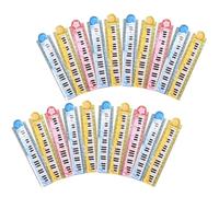 Happyyami Plastica Righello Pieghevole Scala Chiara per 30cm, 20 Pezzi | Motivo Tastiera Pianofortenciso, Facile da Trasportare, Segna i Testi e Quaderni, per Progetti Creativi Colore Casuale