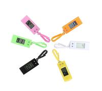 Happyyami Portachiavi Orologio Digitale da Tasca per Studenti Piccolo Orologio Elettronico Portatile Design Pratico per Scuola ed Esami Confezione da 6 Pezzi Colore Casuale