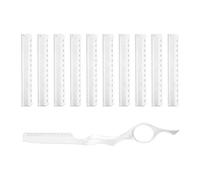 Happyyami Rasoio per Diradare i Manuale con 10 Lame Affilate per Parrucchieri Strumento per Sfoltire e Rifinire Ergonomico