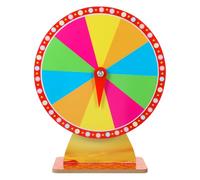 Happyyami Ruota della Fortuna Colore, Gioco da Tavolo, Scrivibile da 30 CM Con 10 Slot, Facile da Usare con Pennarello Cancellabile a Secco Incluso, per Fiere di Carnevale e per Girare ai premi