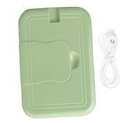 Happyyami Scaldasalviette per Salviette Umidificate Portatile in Abs Colore Verde Design a Temperatura Costante per Ragazzo Ragazza e Uso Indoor