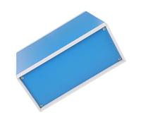 Happyyami Scatola Elettronica Alluminio per Progetti Elettrici, Custodia per Strumenti Elettronici, Scatola di Giunzione per Setup Elettronici e Amplificatori, Blu