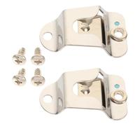 Happyyami Set 2 Clip Metallo Portamicrofono Cb per Radio Cb Ganci Stabili e Facili da Installare Supporto Microfono per Microfono per Radio in Auto