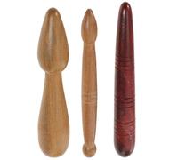 Happyyami Set 3 Pezzi Bastoncini per Massaggio ai Piedi in Legno Rosso, Facili da Tenere e Confortevoli sulla Pelle, per Gambe e Schiena Mentre Rilassati Ascoltando Musica o Guardando Tv