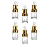Happyyami Set 6 Bottiglie Contagocce Design Compatto e Chic in Vetro da 30ml Dispenser per Gocce Precise per Olio Essenziale di Bellezza per Viaggio e Cura Quotidiana