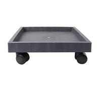 Happyyami Sottovasi Rettangolari Sottovaso Rettangolare con Ruote Pesante in in in con Ruote Rastrelline per di Quadrati su a Rulli (Grigio) Sottovasi Quadrati 50x50 Sottovaso 50x50
