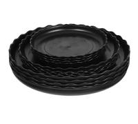 Happyyami Sottovaso Rotondo da 12 Pezzi: sottovaso in plastica per Piante, vaschette -Goccia, Contenitore per Fiori, vaschetta per l'acqua, per Giardino ed Esterno.