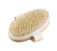 Happyyami Spazzola Da Bagno in Legno Setole Naturali Di Media Rigidità Per Doccia e Vasca Esfolia e Stimola La Rimuove Cellule Morte e Tossine Migliorando Circolazione e Funzioni Linfatiche