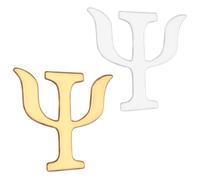Happyyami Spilla da Bavero in Lega 2 Pezzi Lettere Alfabeto Stile Psicologia Vintage Elegante e Versatile per Occasioni Casual