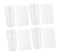 Happyyami Stampino Trasparente Per Unghie Strumento Manicure Per Nail Art Raschietti in Plastica Per Stamping Accessorio Per Unghie Te