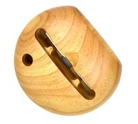 Happyyami Supporto per Cellulare in Legno di Faggio senza Bava, Portatile Amplificatore Audio, Elegante Stand per Smartphone in Stile Classico Beige