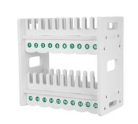 Happyyami Supporto per Telefono Cellulare 20 Slot e Doppio Piano, Porta Telefono da Tavolo in Plastica Foro Riservato per Aula e Ufficio