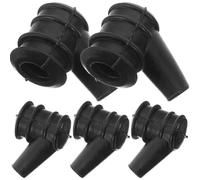 Happyyami Tappo ad Alta Pressione per Motosega e Tosaerba, 5 Pezzi in Plastica Nera, Previene Perdite D'olio, Accessorio Compatibile Vari Modelli e Marchi