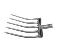 Happyyami Testa Forca in Acciaio Robusto 5 Denti, Attrezzo Agricolo Manuale Per Arieggiare e Rivoltare Terreno, Adatto Per Giardinaggio e Orto, Montaggio Semplice e Uso Multifunzione