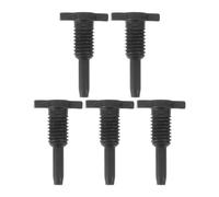 Happyyami Valvola di Ritorno per Martinetto Idraulico Verticale, 5 Pezzi, Ferro Nero, Accessori per Manutenzione Veicoli, per Martinetto da Pavimento e Riparazione Auto, fino a 20