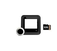 HAPRSLIKG Il campanello è dotato di un display da 2,4 pollici e 300.000 pixel con un obiettivo grandangolare da 120°.(Black 32G)