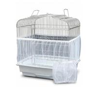 HAPZUR Rete per Gabbia Uccelli 2 PEZZI, Copertura Protettiva Regolabile in Nylon Anti-Sporco per Pappagalli, Raccoglitore Semi Universale per un Ambiente Pulito.