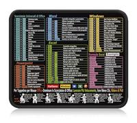HAPZUR Tappetino Mouse con Scorciatoie Excel in Italiano | Sottomano Antiscivolo 300x250x3mm. Ideale per Ufficio, Studio, PC, Word, PPT & Windows. Mouse Pad.