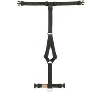 Haqihana Pettorina ad H Nero in Nylon per Cani XL