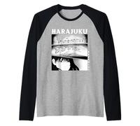 Harajuku Dreaming Japanese Anime Estetica Maglia con Maniche Raglan