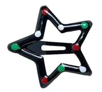 Harajuku, fermaglio per capelli con motivo a pois, lega, a forma di stella, coda di cavallo, frangia, fermaglio per capelli per adolescenti e ragazze