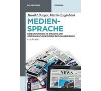 Harald Burger Martin Luginbühl Mediensprache (Copertina rigida)