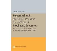 Harald Cramér Structural and Statistical Problems for a Class of Sto (Tascabile)