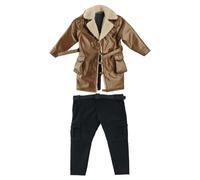 harayaa 1/10 1/12 Soldato Maschio Cappotto Pantaloni Cargo Accessorio Premium, Costume da Bambola Facile da Indossare, Resistente Ti in Miniatura