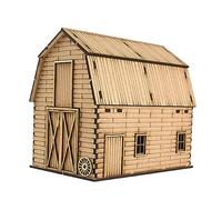 harayaa 1/72 Magazzino in Miniatura Fatto a Mano Architettura Scenario Layout Scenario Architettura Modello Scenario per Tavolo di Sabbia Layout Modello Ferro, fienile a