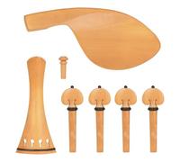 harayaa 1 Pezzo Accessori Violino Set Parti Violino Componenti Violino Fittings Violino in Bosso con Cordiera E Poggiamento Mento per Postura Corretta con