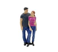 harayaa 1 Pezzo Miniatura Personaggio Chitarrista Donna Figurina Modello Resina Dipinta Dettagliata Statuetta Ornamentale Figura Artistica Adatta per Diorami