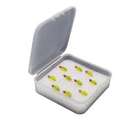 harayaa 10 Esche da Pesca in Silicone, Accessori per la Cattura di Pesci, Contenitore Incluso, Verde