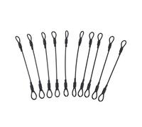 harayaa 10 Pezzi di Catena di con Lucchetto in Acciaio Inossidabile, 15 cm, con estremità ad Anello, per casa, Esterni, Clip