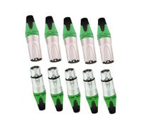 harayaa 10pcs XLR Connettore Cavo Audio Socket Maschio E Femmina, Tappo di Cavo Microfono in Lega, Plug Della Linea di Microfono per Entertainment DJ Party, Verde