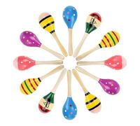 harayaa 12 Pezzi Maracas di Sabbia Sonagli per Bambini Giocattoli Musicali Percussioni a Mano Strumento Educativo per La Percezione Musicale