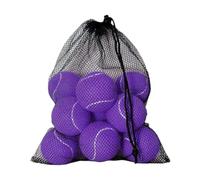 harayaa 12 Pezzi Palline Tennis Palline Allenamento Pratica Elastico Borsa Portatile Materiale Gomma Feltro Adatte per Bambini Adulti Allenamenti, Viola